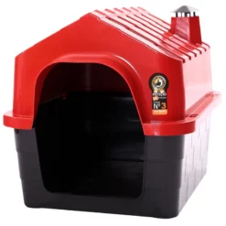 Σπιτάκι σκύλου Πλαστικό Durahouse No3 Κόκκινο 60x47x47cm