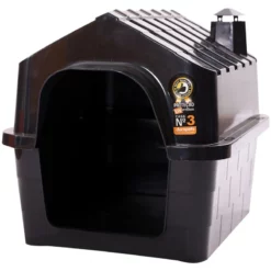 Σπιτάκι σκύλου Πλαστικό Durahouse No3 Μαύρο 60x47x47cm