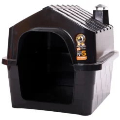 Σπιτάκι σκύλου Πλαστικό Durahouse No5 Μαύρο 85x72x72cm