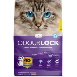 Συγκολλητική Άμμος Γάτας Odourlock Lavender 12kg