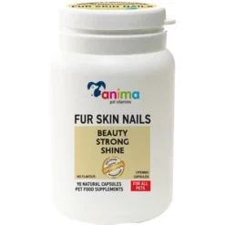 Συμπλήρωμα Διατροφής Anima Pet Vitamin Fur Skin And Nails 90 Κάψουλες Για Σκύλους Και Γάτες