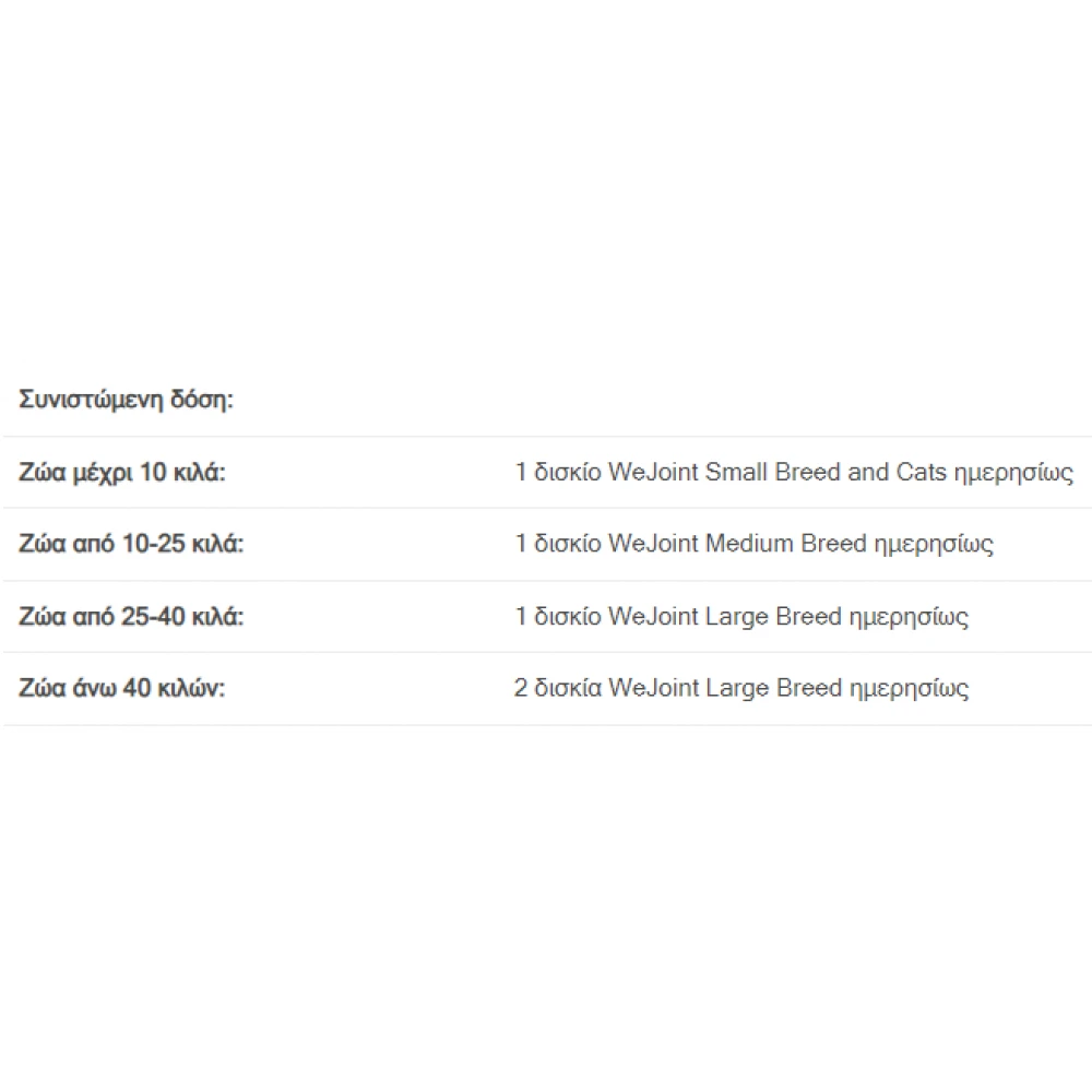Συμπλήρωμα Διατροφής Χονδροπροστατευτικό Για Σκύλους Wejoint Medium Breed 30 Δισκία 3 Συμπλήρωμα Διατροφής Χονδροπροστατευτικό Για Σκύλους Wejoint Medium Breed 30 Δισκία - Image 3