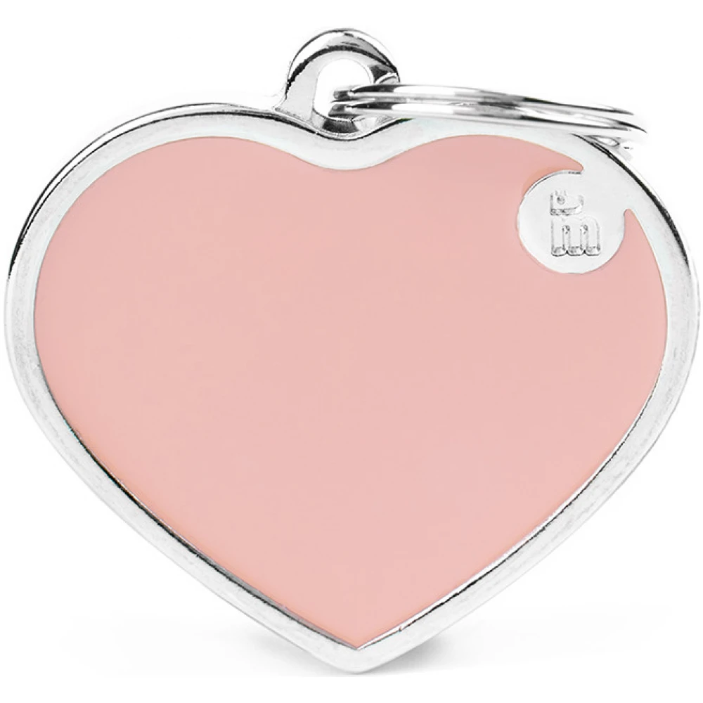 Ταυτότητα Σκύλου My Family Basic Handmade Pink Big Heart 4x2cm 2 Ταυτότητα Σκύλου My Family Basic Handmade Pink Big Heart 4x2cm - Image 2