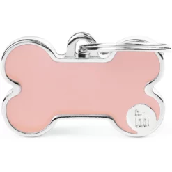 Ταυτότητα Σκύλου My Family Basic Handmade Pink Big Bone 4x2cm