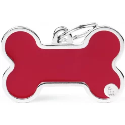Ταυτότητα Σκύλου My Family Basic Handmade Red Big Bone 4x2cm