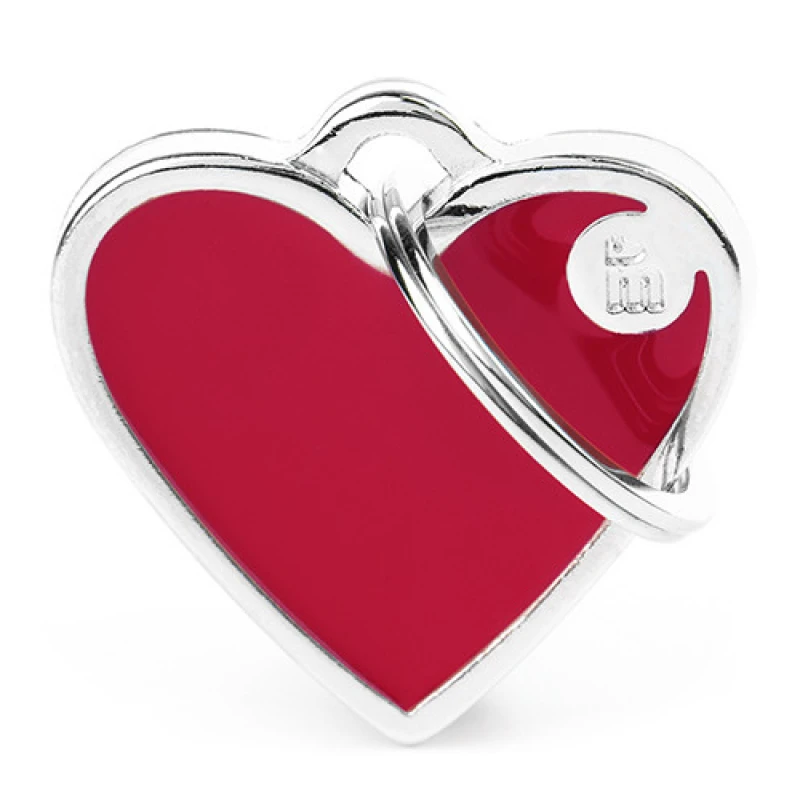 Ταυτότητα Σκύλου My Family Basic Handmade Red Small Heart 3x2cm 1 Ταυτότητα Σκύλου My Family Basic Handmade Red Small Heart 3x2cm