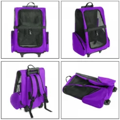 OEM Τρόλλει Μεταφοράς Σκύλου ή Γάτας με Δίχτυ Μωβ 42x50cm -Προμήθειες Για Κατοικίδια Κατάστημα πωλήσεων trollei metaforas skuloy i gatas me dichty mov 42x50cm petshop88 2 1000x1000 1