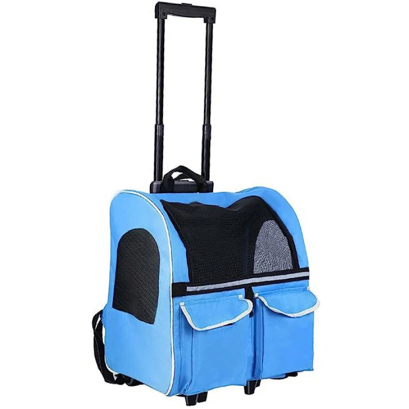 OEM Τρόλλει Τσάντα Μεταφοράς Σκύλου ή Γάτας 45x34x46cm Μπλε 1 OEM Τρόλλει Τσάντα Μεταφοράς Σκύλου ή Γάτας 45x34x46cm Μπλε