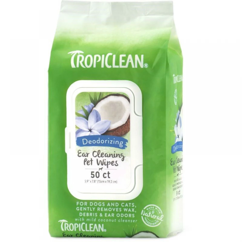 Μαντηλάκια Tropiclean Ear Cleaning Wipes 50 τμχ 2 Μαντηλάκια Tropiclean Ear Cleaning Wipes 50 τμχ - Image 2