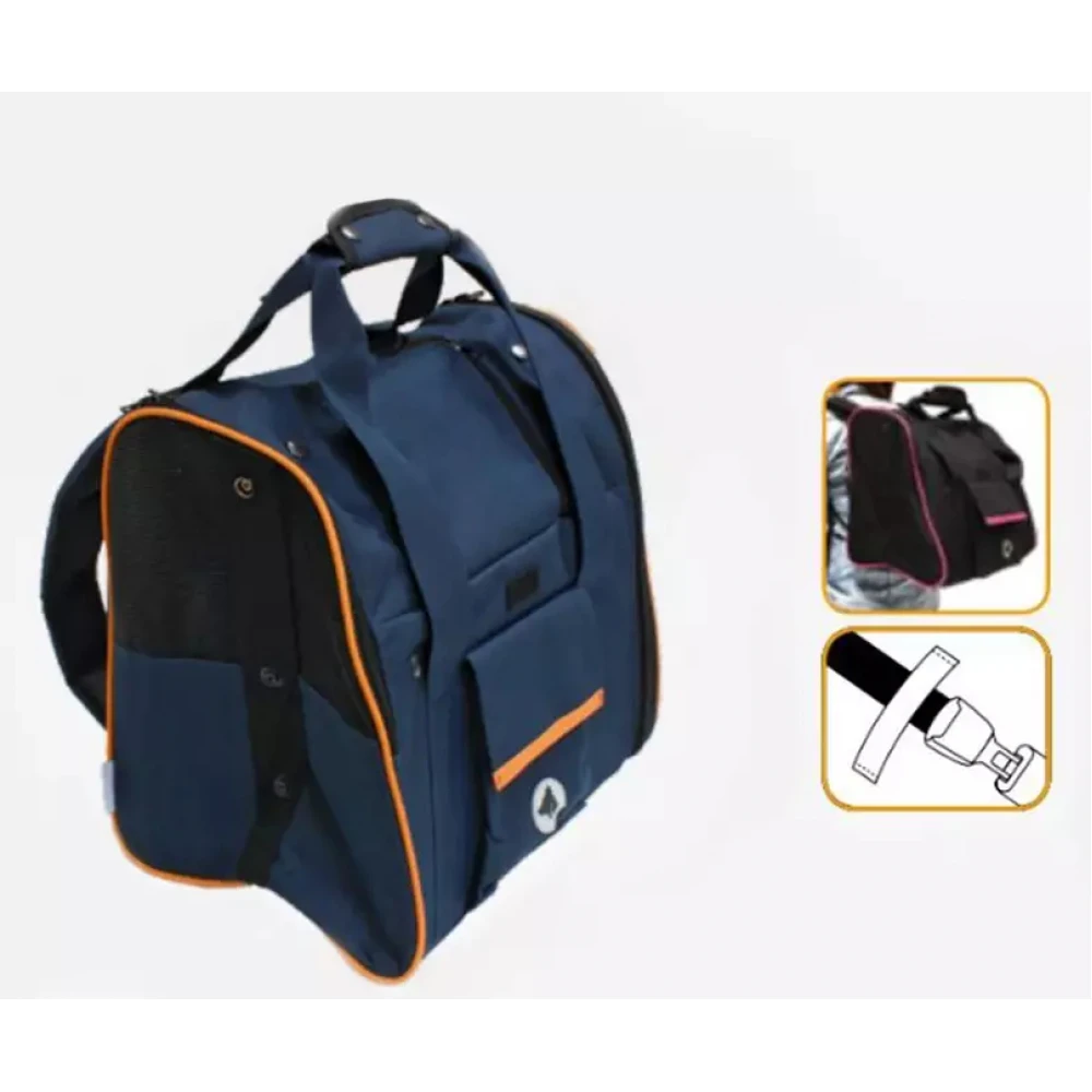 Τσάντα Μεταφοράς Σκύλου & Γάτας Croci Backpack Scarlet 38x26x31cm Μπλε 3 Τσάντα Μεταφοράς Σκύλου & Γάτας Croci Backpack Scarlet 38x26x31cm Μπλε - Image 3