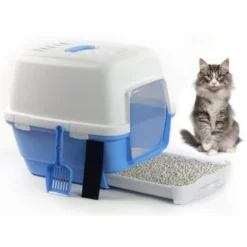 Κλειστή Λεκάνη Γάτας Stefanplast Cathy Clever & Smart Γκρι 58x45x48h Cm -Προμήθειες Για Κατοικίδια Κατάστημα πωλήσεων werrr9 1000x1000w 1