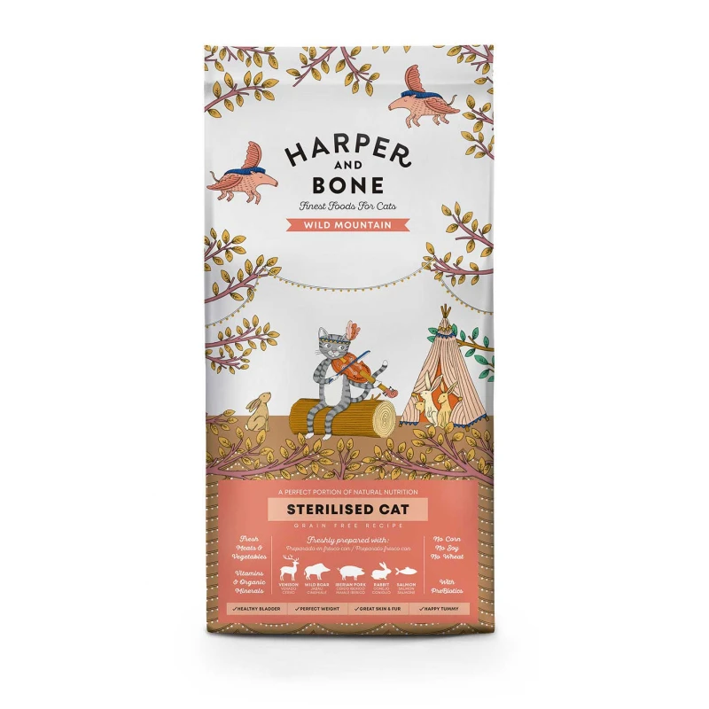 Ξηρά Τροφή Γάτας Harper & Bone Cat Sterilised Wild Mountain 2kg για Στειρωμένες Γάτες 1 Ξηρά Τροφή Γάτας Harper & Bone Cat Sterilised Wild Mountain 2kg για Στειρωμένες Γάτες
