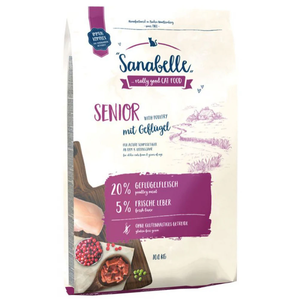 Ξηρά Τροφή Γάτας Sanabelle Senior Cat Grain Free Poultry (με Πουλερικά) 10kg 2 Ξηρά Τροφή Γάτας Sanabelle Senior Cat Grain Free Poultry (με Πουλερικά) 10kg - Image 2