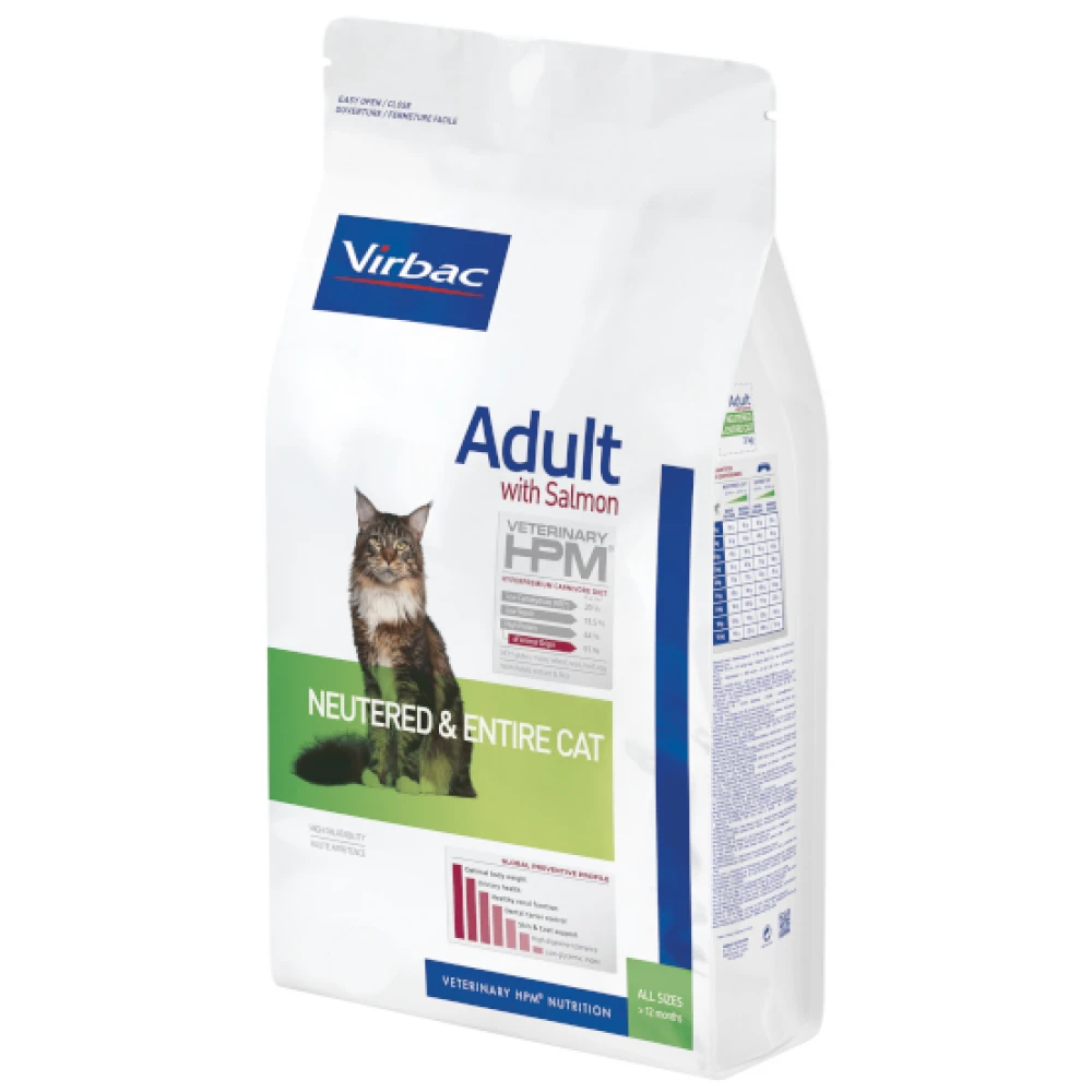 Ξηρά Τροφή Γάτας Virbac Adult Neutered & Entire Cat 1,5kg με σολομό 2 Ξηρά Τροφή Γάτας Virbac Adult Neutered & Entire Cat 1,5kg με σολομό - Image 2