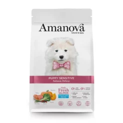 Ξηρά Τροφή Σκύλου Amanova Puppy Sensitive Salmon Deluxe 7kg με Σολομό για Κουτάβια