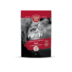 Υγρή Τροφή Γάτας Taf Neow Adult Cat Premium Wet Food Veal με Μοσχάρι 24x80gr