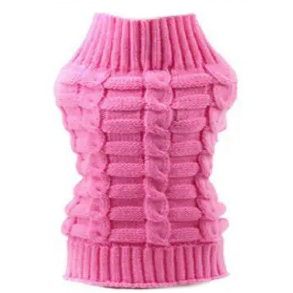 Πλεκτό Ρουχαλάκι Σκύλου Denik Z24 Large 35cm Ροζ 2 Πλεκτό Ρουχαλάκι Σκύλου Denik Z24 Large 35cm Ροζ - Image 2